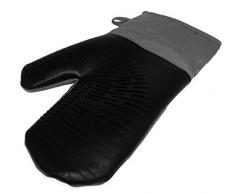 Fackelmann 42760 Gant de cuisine en silicone et tissu 28Â cm avec passant pour suspension