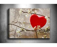 Bonamaison Peinture sur toile, multicolore, 70 x 100 cm - Conçu et fabriqué en Turquie