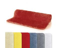 Spirella Collection Fino Tapis de Bain 100% Polyester et Microfibre Rouge 60 x 90 Rouge