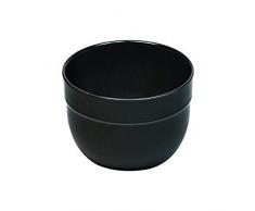 Emile Henry Eh796522 Petit Saladier Céramique Noir Fusain 17,5 X 17,5 X 10,5 cm