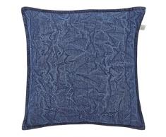 Dutch Decor Criadera â Housse de Coussin, 45x45 cm, Bleu - Coton