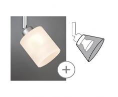 Paulmann decoSystems Blanc Verre Abat-jour – Lampe de tons (couleur blanc, verre, rond, 80 mm, 7 cm)