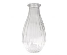 Rayher Hobby 56812000 Vase en Verre à Rayures à 7 cm 14 cm