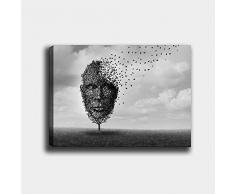 Bonamaison Peinture sur toile, multicolore, 70 x 100 cm - ConÃ§u et fabriquÃ© en Turquie