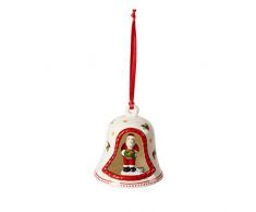 Villeroy & Boch - My Christmas Tree cloche avec figurine de PÃ¨re NoÃ«l, boule avec PÃ¨re NoÃ«l, porcelaine dure, multicolore