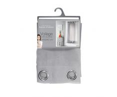 douceur dintérieur panneau a oeillets 140x240 cm voile voiline gris