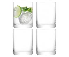 LSA International Otis, Gobelet, Verre, Transparent, 360Â ML, Lot de 4