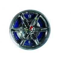 Out of the blue Horloge en matière Plastique Jante avec LED Bleue, 27 cm