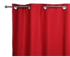 Style Decor 2000.CE Panneau Rideau Ã Åillets Occultant Cerise 1 x 140 x 260 cm