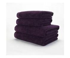 Decotex DECDBDA3 Boutique Grand Drap de Bain Coton de Turc Prune 95 x 165 cm