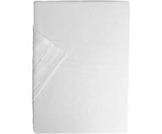 Drap de lit arrière Lane 100 % Satin de Coton mako 160 x 290 cm Blanc