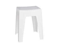 WENKO DIE BESSERE IDEE Tabouret pour Salle de Bain Kumba Blanc