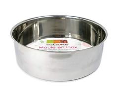 Scrapcooking 1901 Moule, Acier Inoxydable, Inox, 18 cm