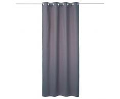 HomeMaison Rideau Occultant, Coton, Anthracite, 260x140 cm
