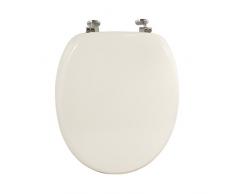 FRANDIS 191028 Abattant WC Blanc charniÃ¨res mÃ©tal