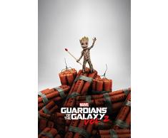 Marvel Comics PP34158 Guardians of The Galaxy Vol. 2 (Groot Dynamite) Maxi Poster, Multicolore, 61 x 91,5 cm