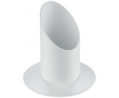 Rayher bougeoir en métal pour les bougies de baptême et de communion  porte bougie à  décorer idéal pour les chandeliers, bougies de table etc  support bougie à ž 40 mm  blanc mat