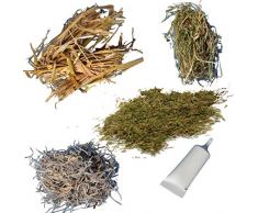 Alfred Kolbe Krippen AM 39 Set daccessoires de crÃ¨che de NoÃ«l comprenant foin, paille, mousse et tube de colle