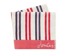 Joules Dawn Shadow Stripe Serviette de Bain Framboise 70 x 130 cm