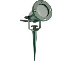 Tele son de Spot de jardin avec piquet Protection IP68 avec Power Ampoule GU10 LED, vert, 46-2941401