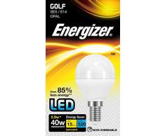 Ampoule Energizer S9414 5.9w (6W) = 40w Balle de golf/Mini globe G45/P45 SES E14 Petit culot à vis Edison, Lumière du jour blanche 6 500 K