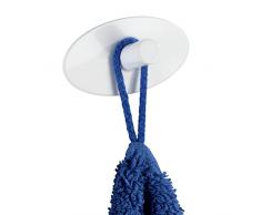 WENKO 22931100 Crochet mural Piceno, lot de 2 piÃ¨ces, Blanc mat, Acier Inocydable, 3,6 x 2,8 x 6,5 cm