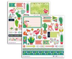 Toga STF97 69 Stickers Fantaisie, Papier, Multicolore, 30,5 x 30,5 x 0,1 cm