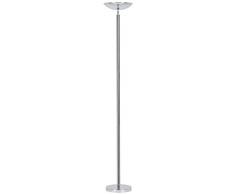 Unilux Dely Lampadaire LED 30W 3000 Lumens à Variation dintensité Lumineuse 185 x 25 cm Chrome