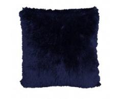 Enjoy Home Coussin 40x40, PLUCH Bleu Marine, Polyester, 40x40x1 cm