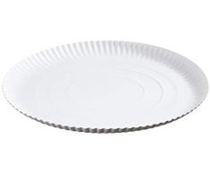 Garcia de Pou 50Â unitÃ© en Relief Bakery Assiettes en boÃ®te, 32Â cm de diamÃ¨tre, Carton, Blanc, 32Â x 30Â x 30Â cm