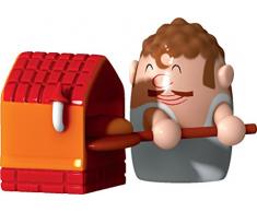 Alessi Amgi44 Peppino Panino Figurine en Porcelaine, decorÃ©e Ã la Main