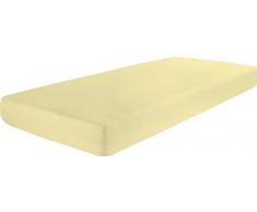 Dormisette Q186 Drap Housse en Flanelle pour Matelas dune Hauteur Max. denv. 22 cm Couleur Vanille 90-100 x 190-200Â cm