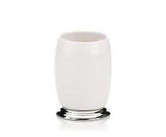 Kela 20783 Scarlett Verre Ã Dent CÃ©ramique Blanc 7 x 7 x 10,5 cm