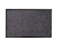 JVL Paillasson en Coton, Coton, Charbon, 60 x 90 cm