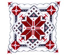 Kit coussin au point de croix Cristaux de glace II