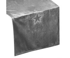 Eurofirany Chemin de Table de Noël en Argent 40 x 140 cm