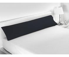 SABANALIA Combina Taie doreiller (Disponible en Plusieurs Tailles) 90-110 x 45 Noir