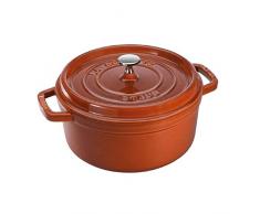 Staub 40511-296-0 Cocotte Ronde Fonte Cannelle 24 cm
