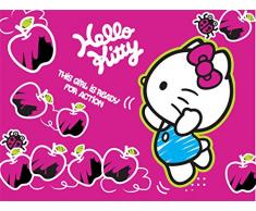 AG Design FTxxl 1474 Hello Kitty Papier Peint Photo pour Chambre denfant 4 piÃ¨ces Multicolore 0,1 x 360 x 255 cm