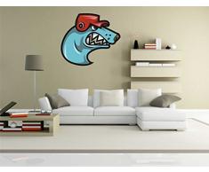 pinkelephant Autocollant Mural Sport 001 â Mad Dog â Sticker Mural â 70 cm x 79 cm