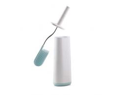 Joseph Joseph - Flex - Brosse Toilette WC - Balayette Souple et Résistante + Support - Blanc/Gris