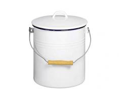 KRÃGER M5 Poubelle, WeiÃ, 21,8x21,8x29 cm