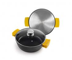 Ibili 461030 Faitout avec Couvercle Evolution Fonte Noir 30 cm