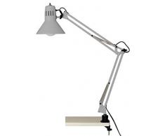 Brilliant AG 427004 Lampe de bureau, Métal, E27, 40 W, Argent