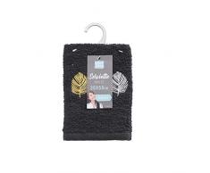 douceur dintérieur serviette invite 30x50 cm eponge brodee fougerys noir