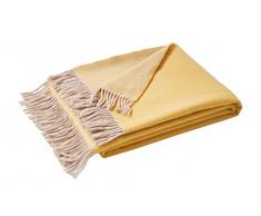 Blanc des Vosges Katmandou Plaid Laine Curry 130 x 170 cm