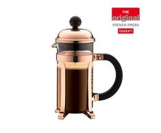 BODUM - 1923-18 - CHAMBORD - Cafetière à piston â 3 Tasses - 0,35 L,Cuivre