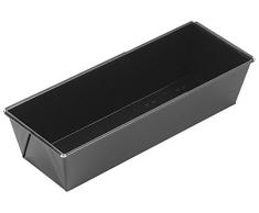 Zenker 6516 Moule Ã cake extensible, moule Ã cake rectangle, moule Ã gÃ¢teau extensible, moule Ã cake, Acier inoxydable, Noir, 20 x 11 x 7 cm