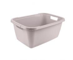 keeeper Bac à Linge, Plastique Robuste, 32 l, Aenna, Gris