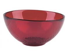 Excelsa Scratch Coupelle, Verre, Rouge, 13Â x 13Â x 5Â cm